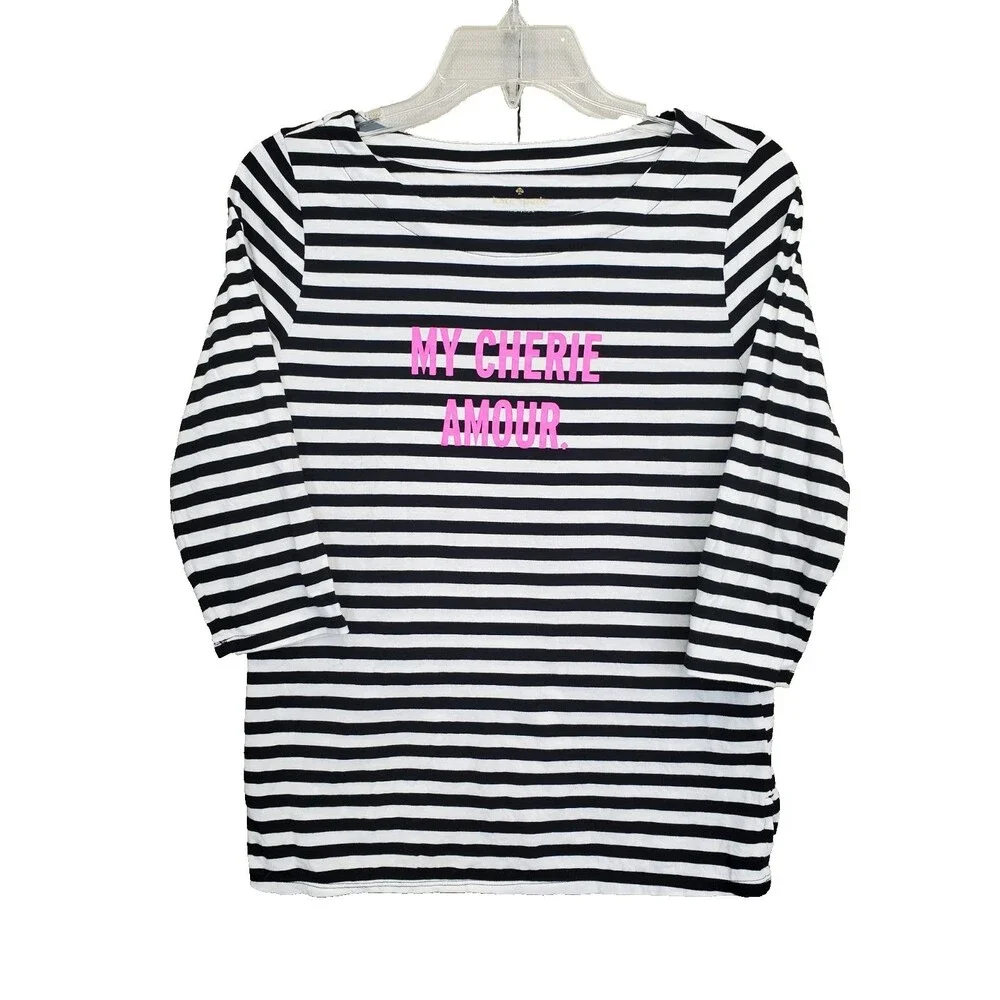 Kate Spade New York Black Striped 